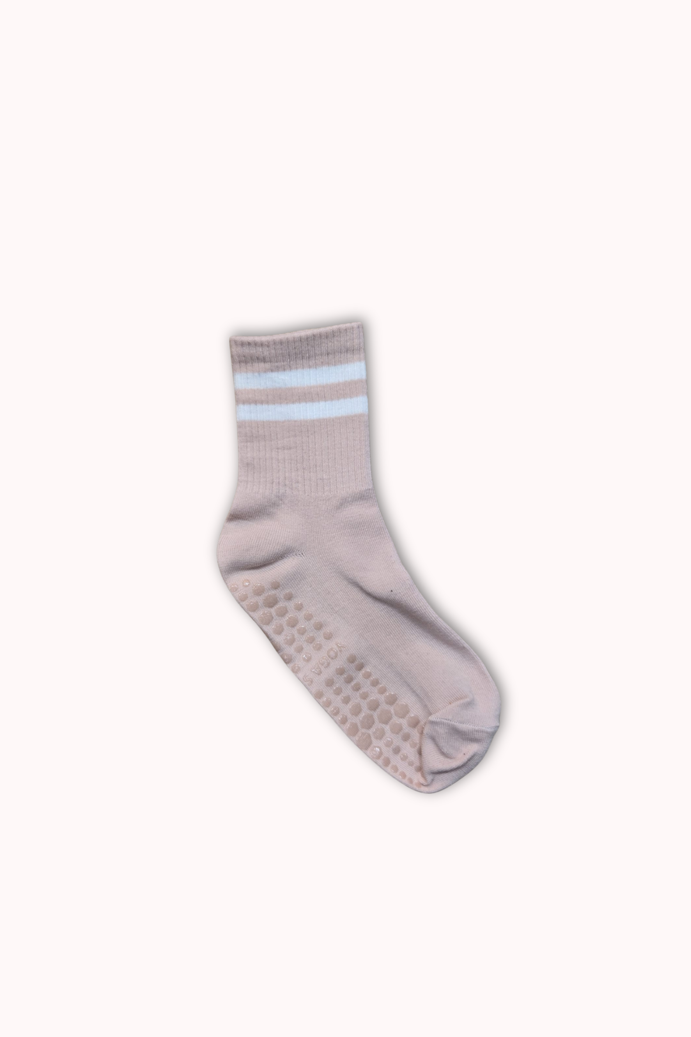 CHAUSSETTES HAUTES ANTI-DÉRAPANTES roses poudrées