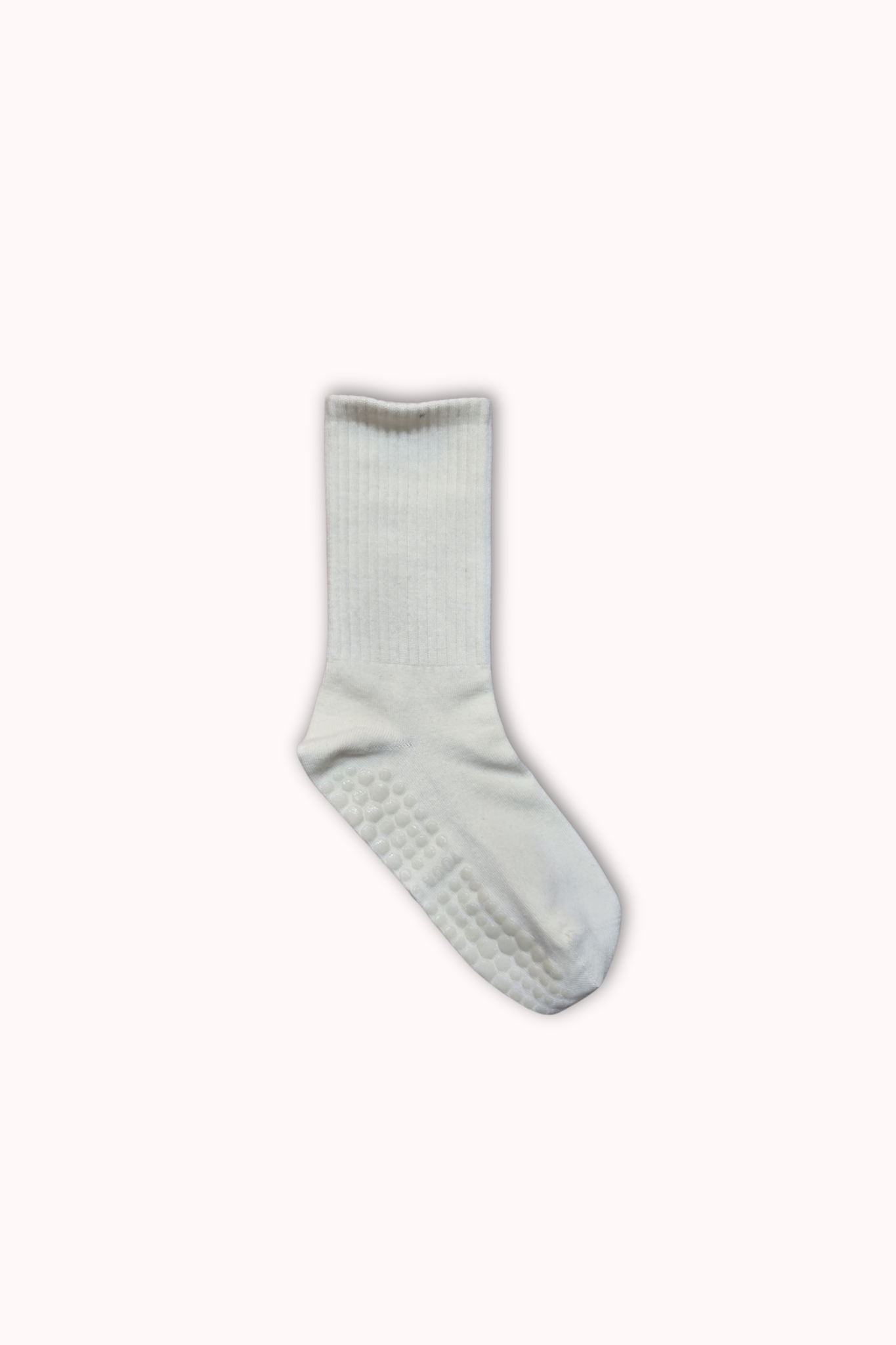 CHAUSSETTES MI-HAUTES ANTI-DÉRAPANTES unies blanches