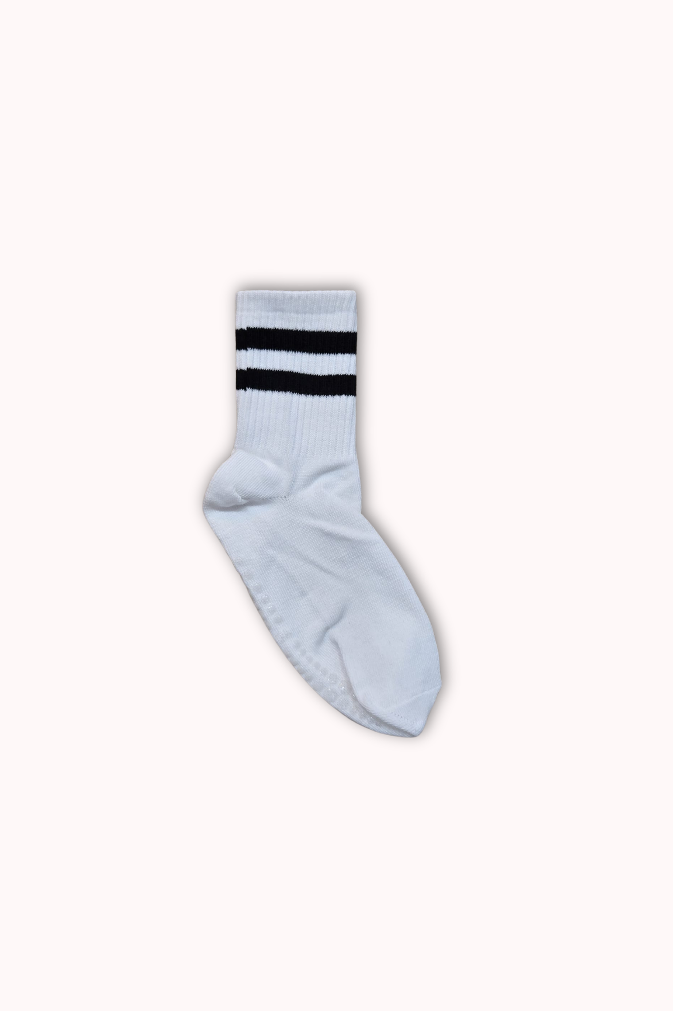 CHAUSSETTES HAUTES ANTI-DÉRAPANTES blanches et noires
