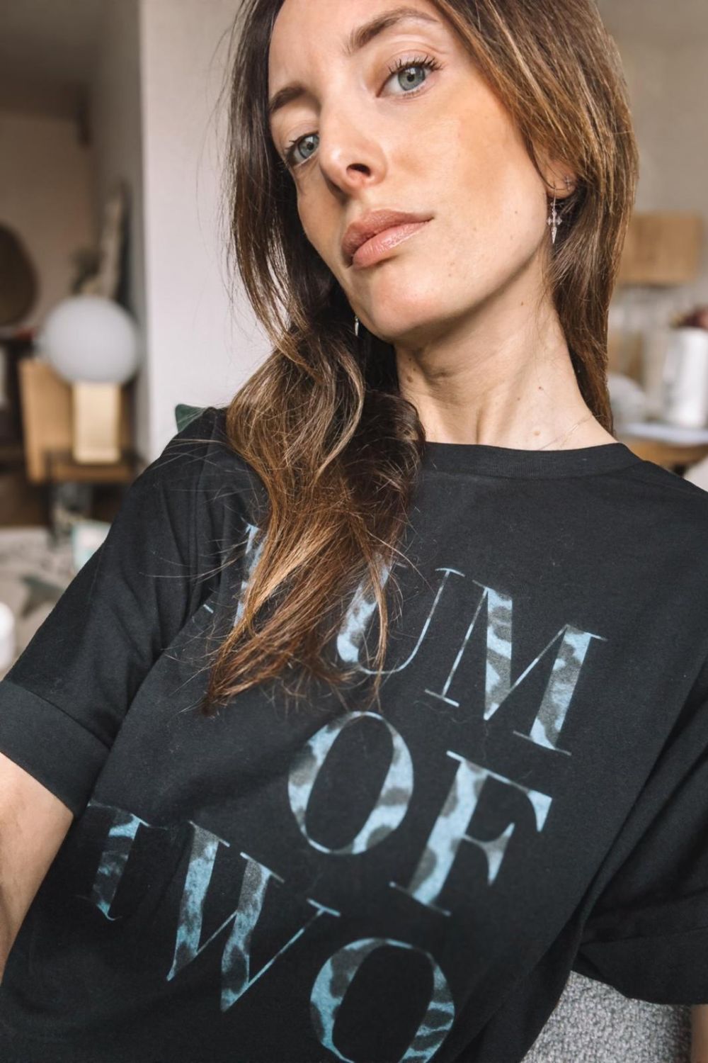 MUM OF T-SHIRT Black and blue