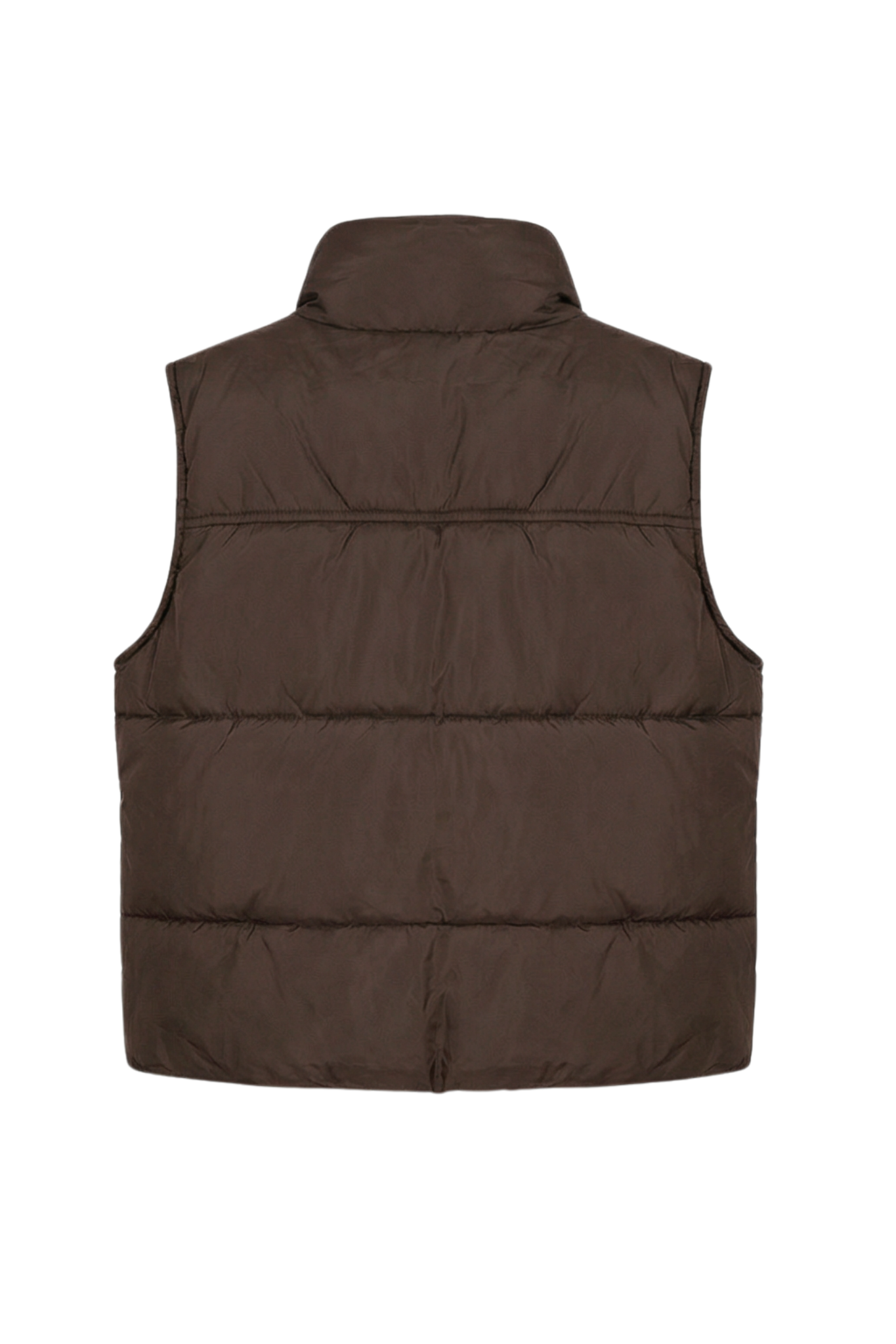 Doudoune sans manche marron