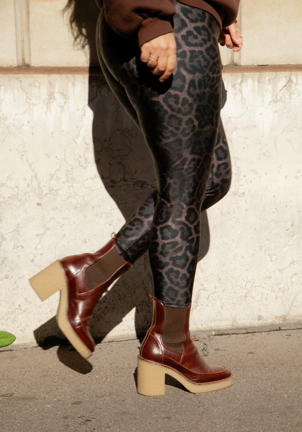 VANILLA LEGGINGS Brown Panther
