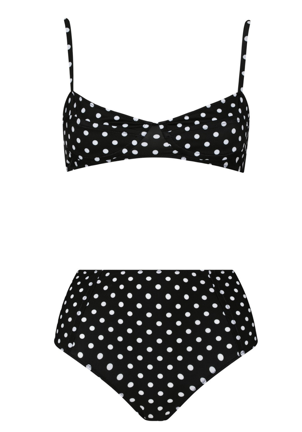 RAVELLO TWO PIECE BOTTOMS Black/white polka dots