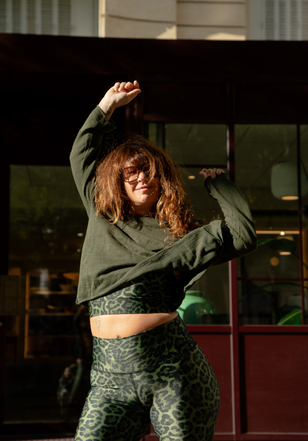 Legging Vanille Panthère kaki