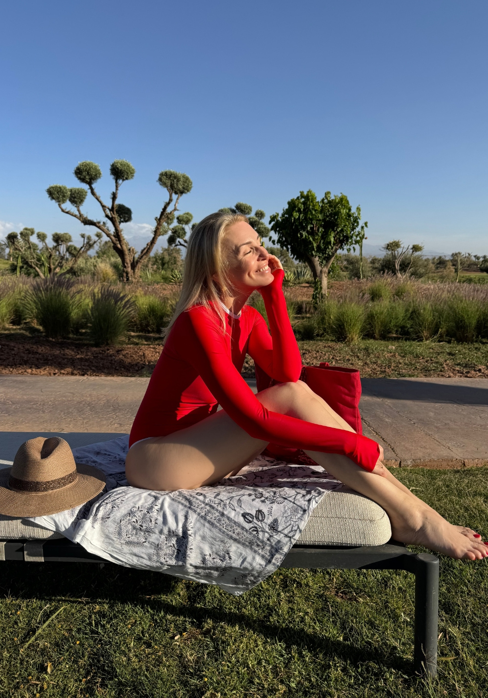 ANNE-CHARLOTTE red jumpsuit