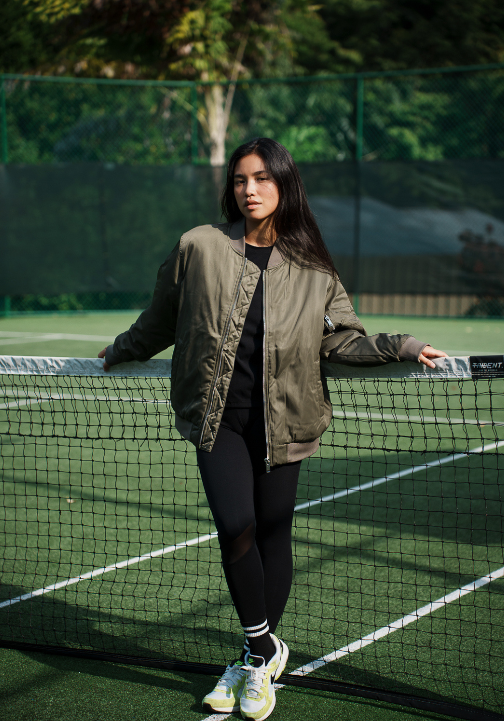 Khaki bomber jacket