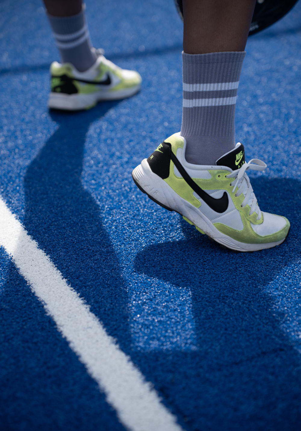 CHAUSSETTES HAUTES ANTI-DÉRAPANTES violettes claires