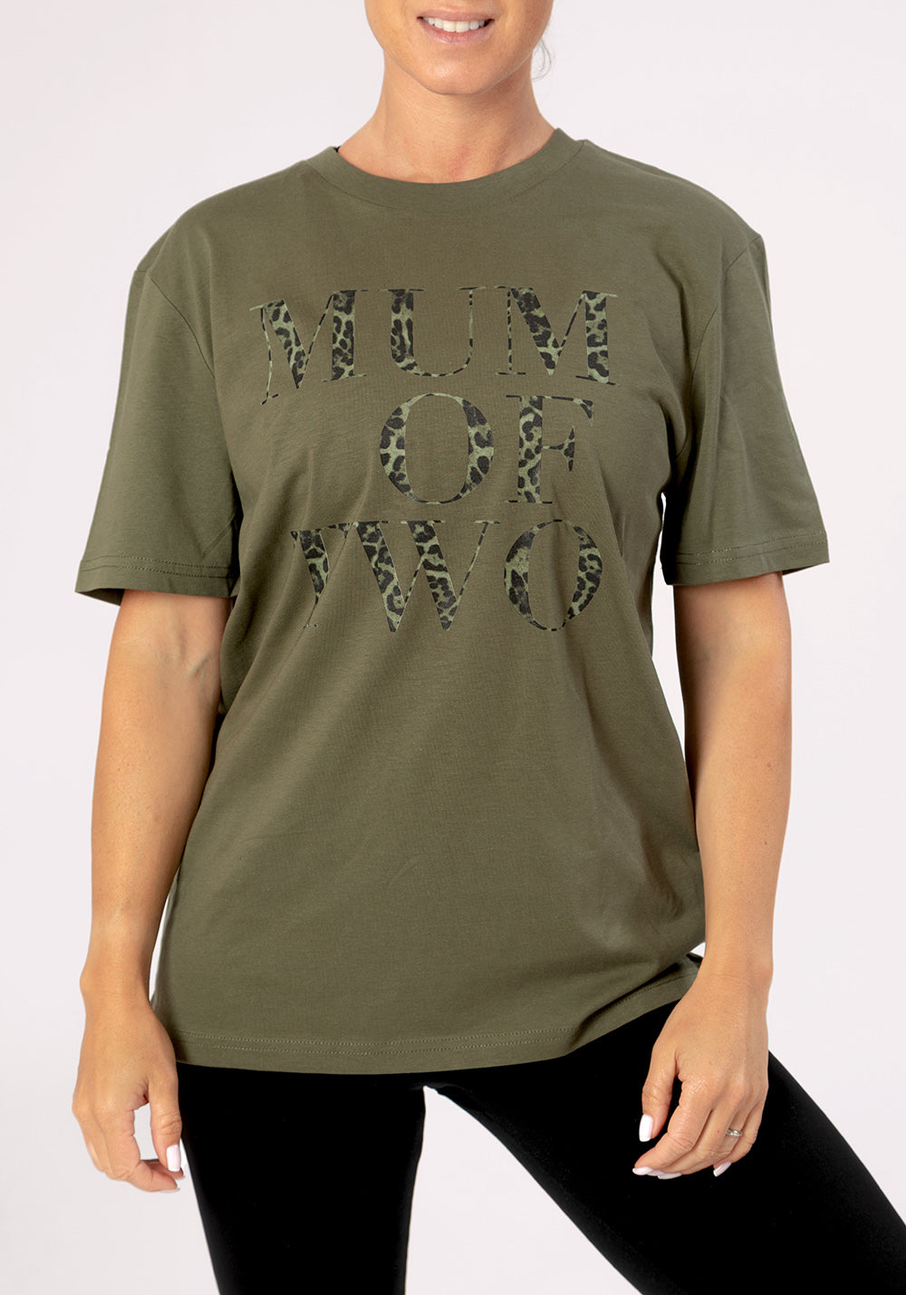 TEE SHIRT MUM OF Kaki et noir