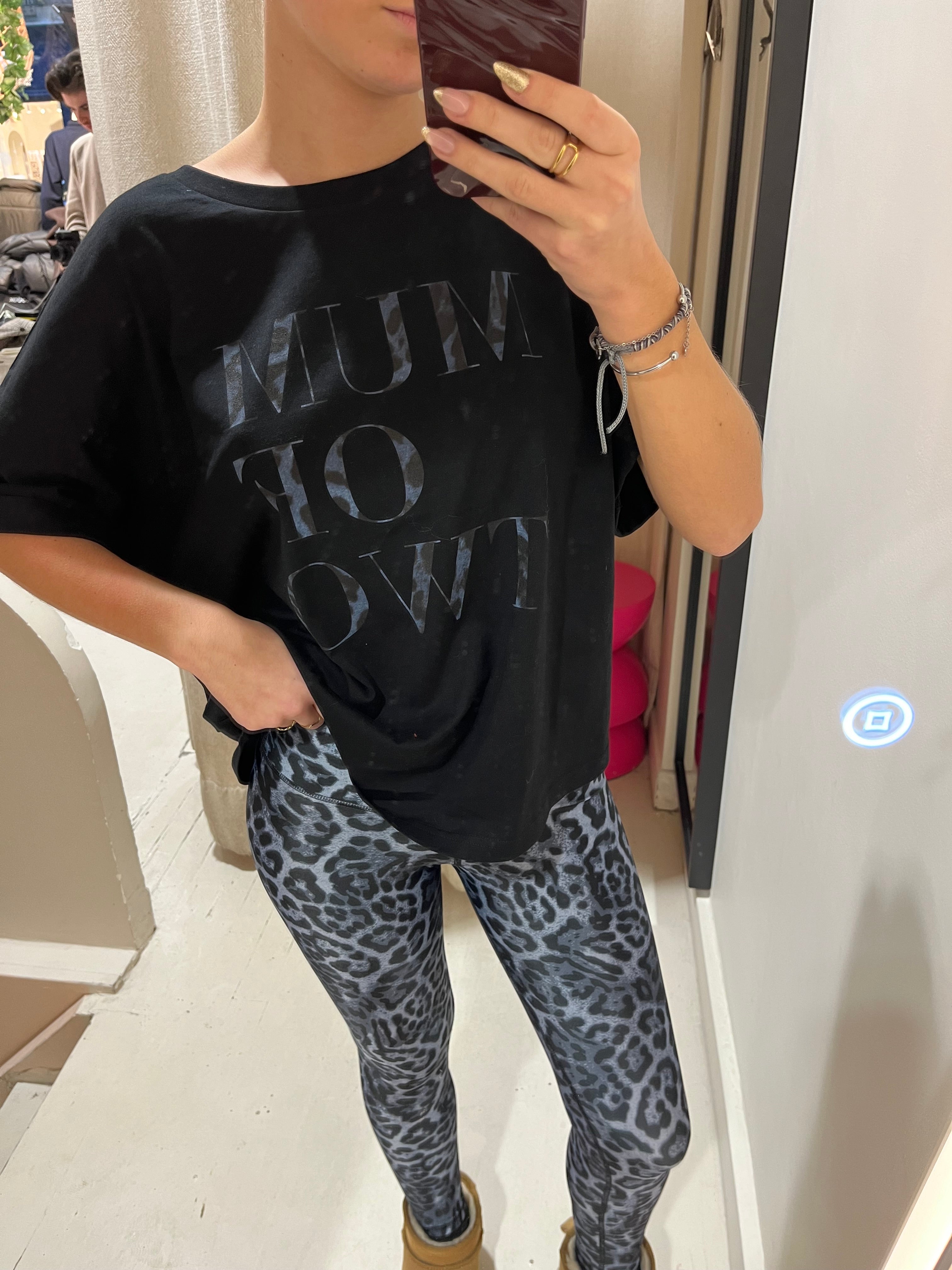 MUM OF T-SHIRT Black and blue
