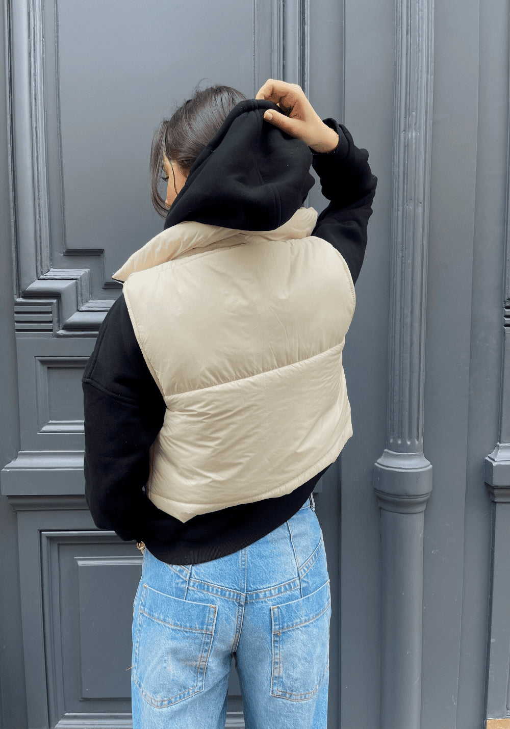 SLEEVELESS DOWN JACKET Off-white