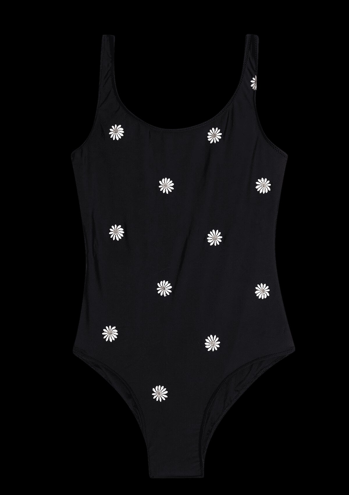 ONE PIECE PEPA BRODE Black embroidered