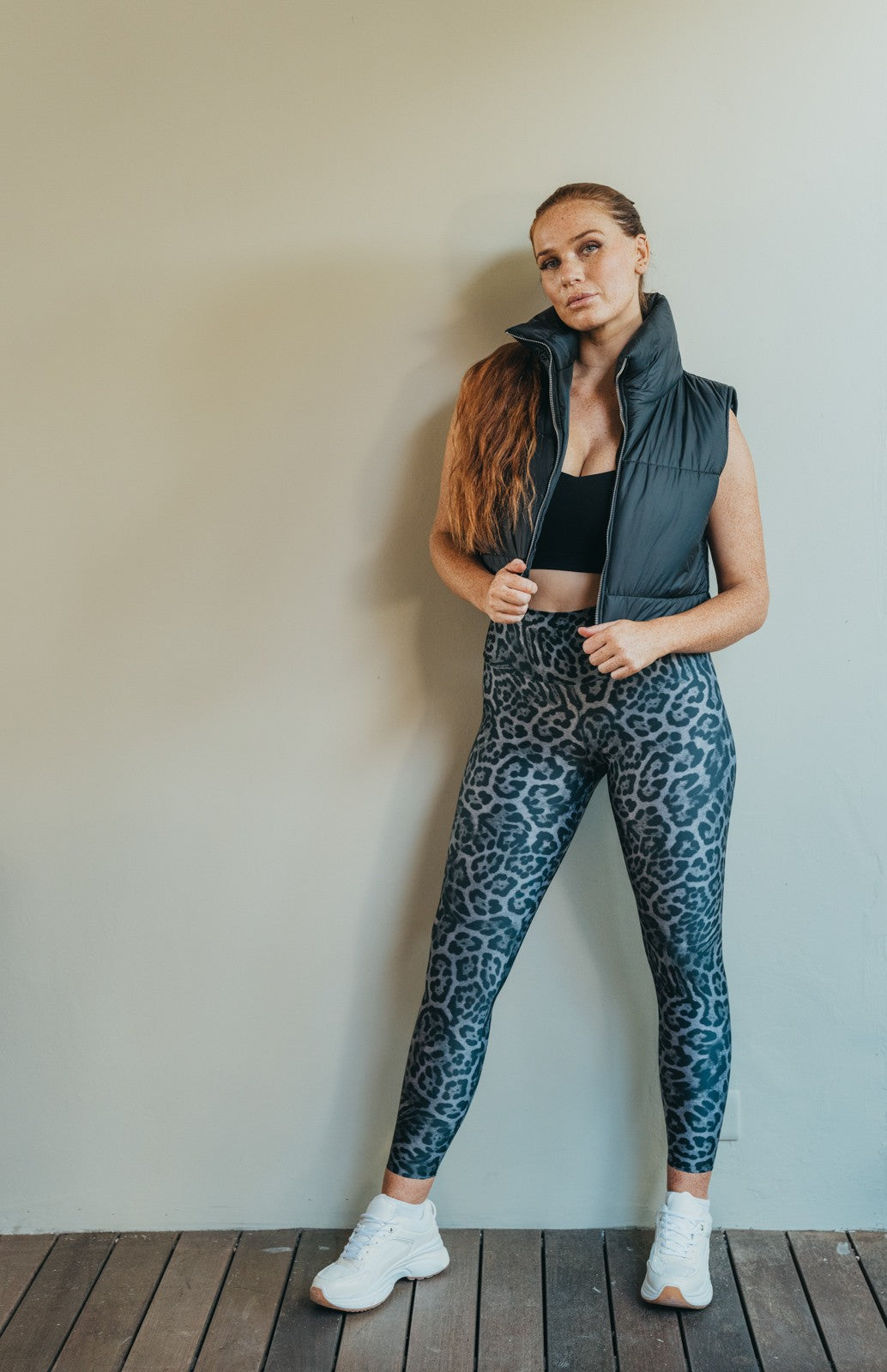 LEGGING VANILLE Panthère gris