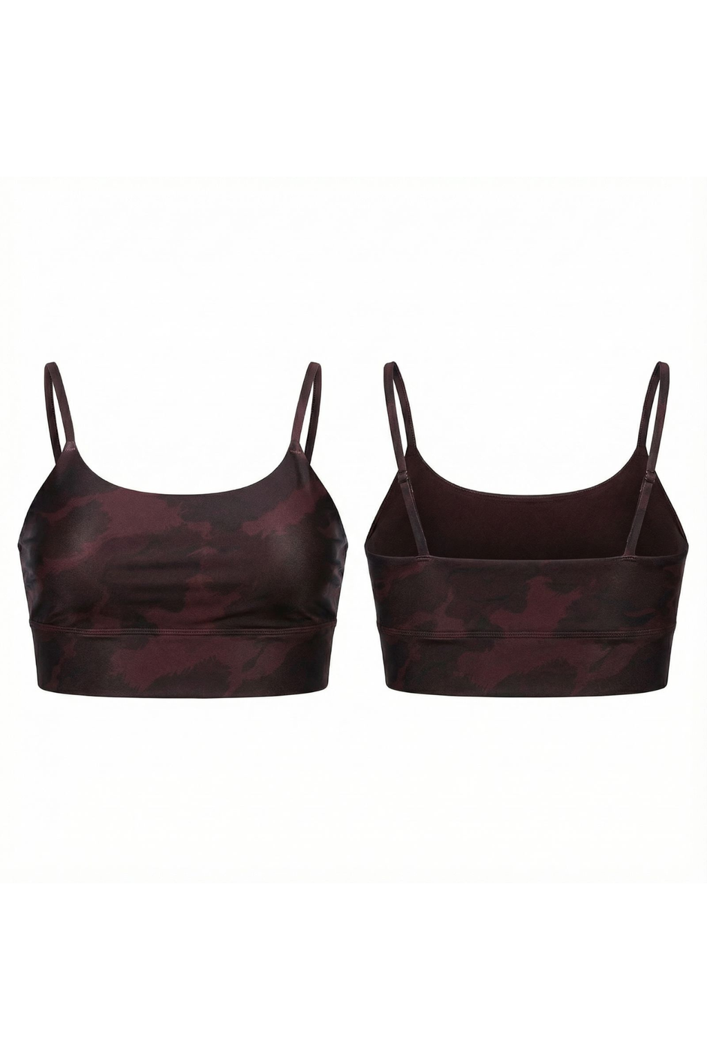 MONA Animal Print Bra - Burgundy