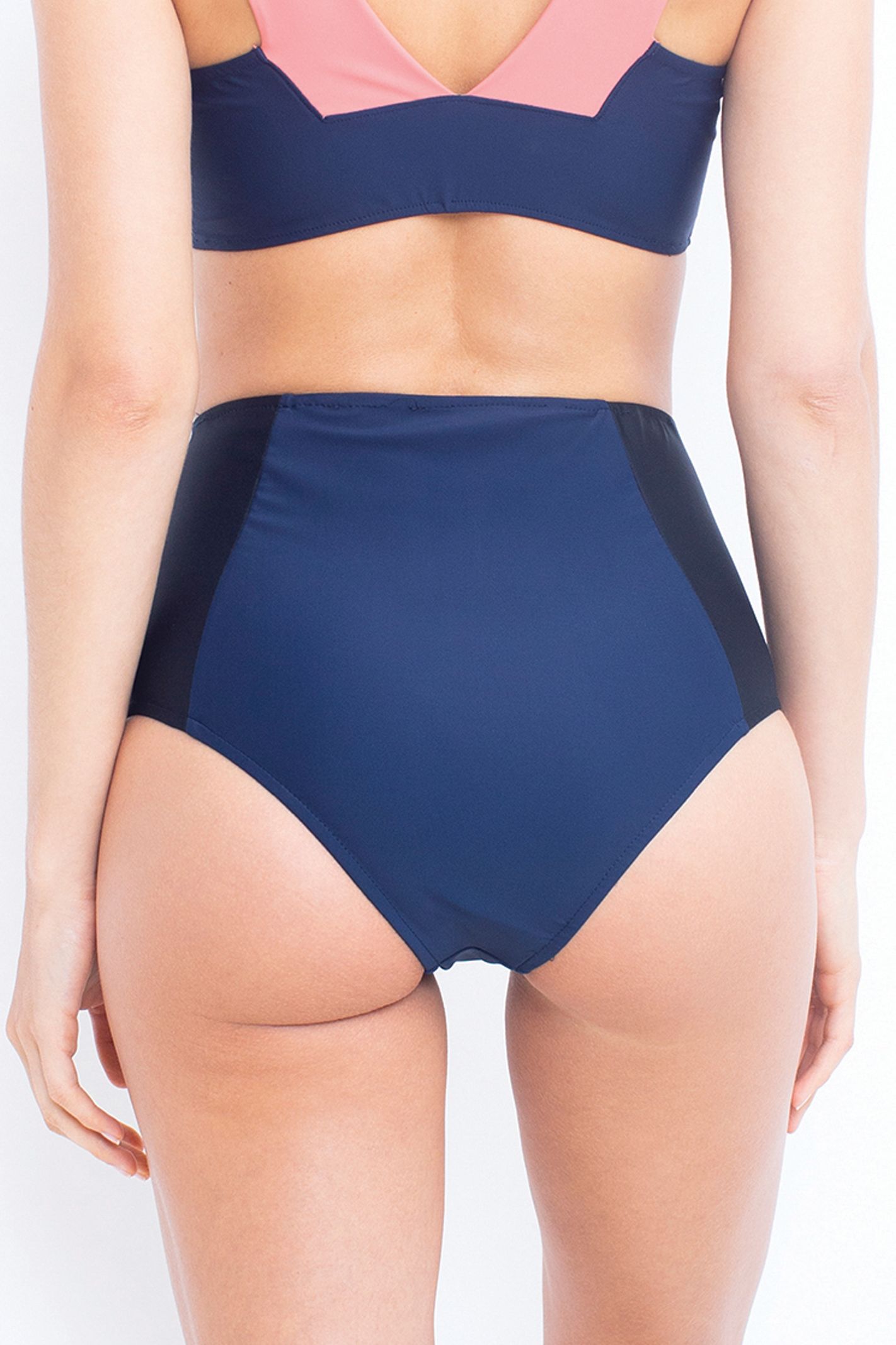 LIZZY TWO PIECE BOTTOMS navy blue-black-pink