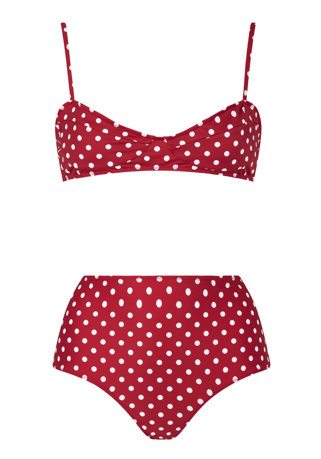 RAVELLO TWO PIECE BOTTOMS Red/white polka dots