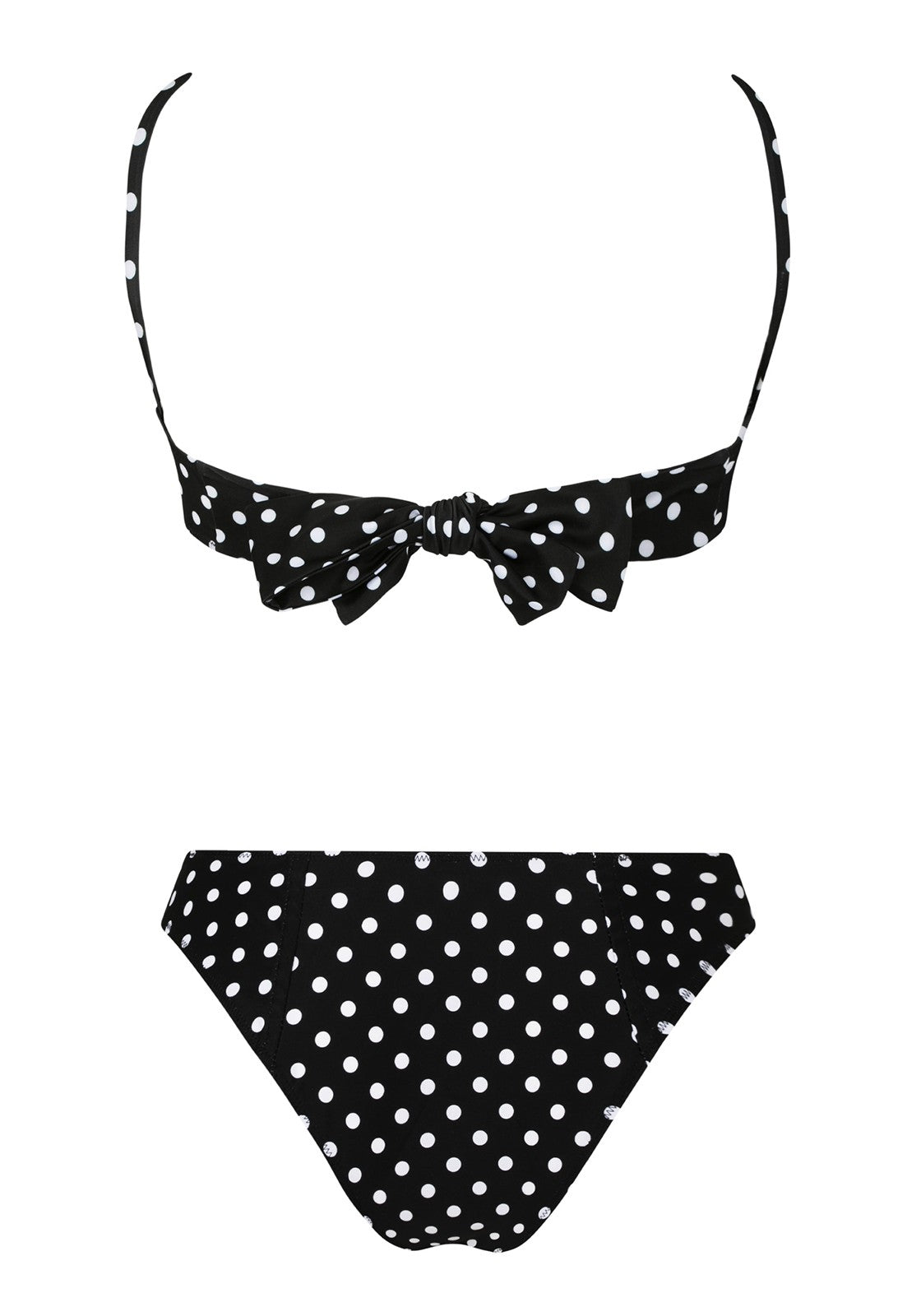 AMALFI TWO PIECE TOP Black/white polka dots