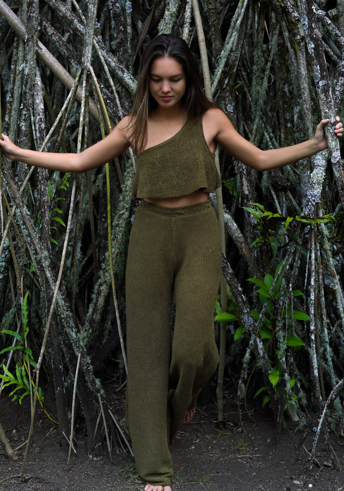 HAUT DEUX PIÈCES HANNAH TAILLE UNIQUE Kaki