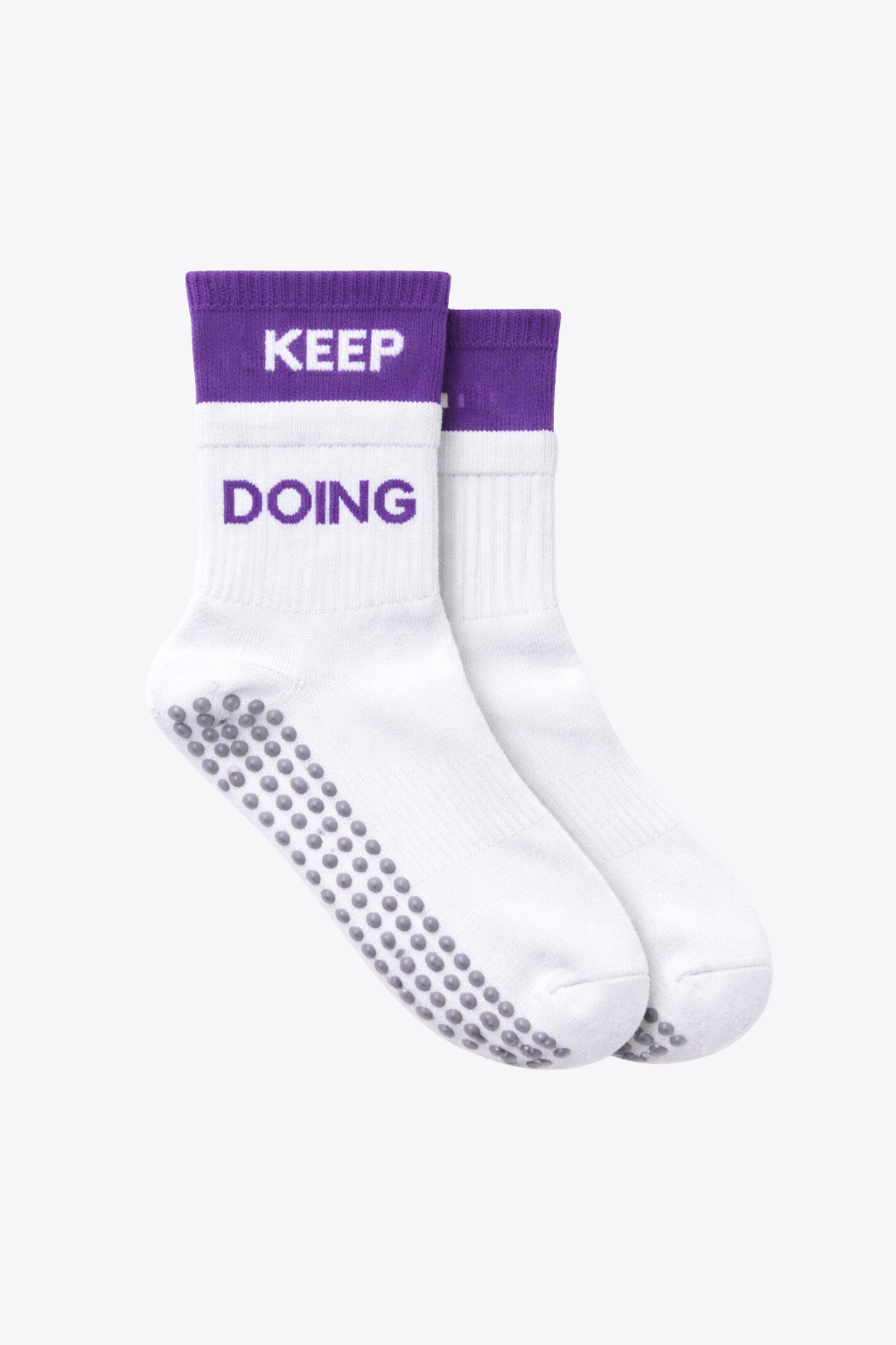 CHAUSSETTES blanches & violettes