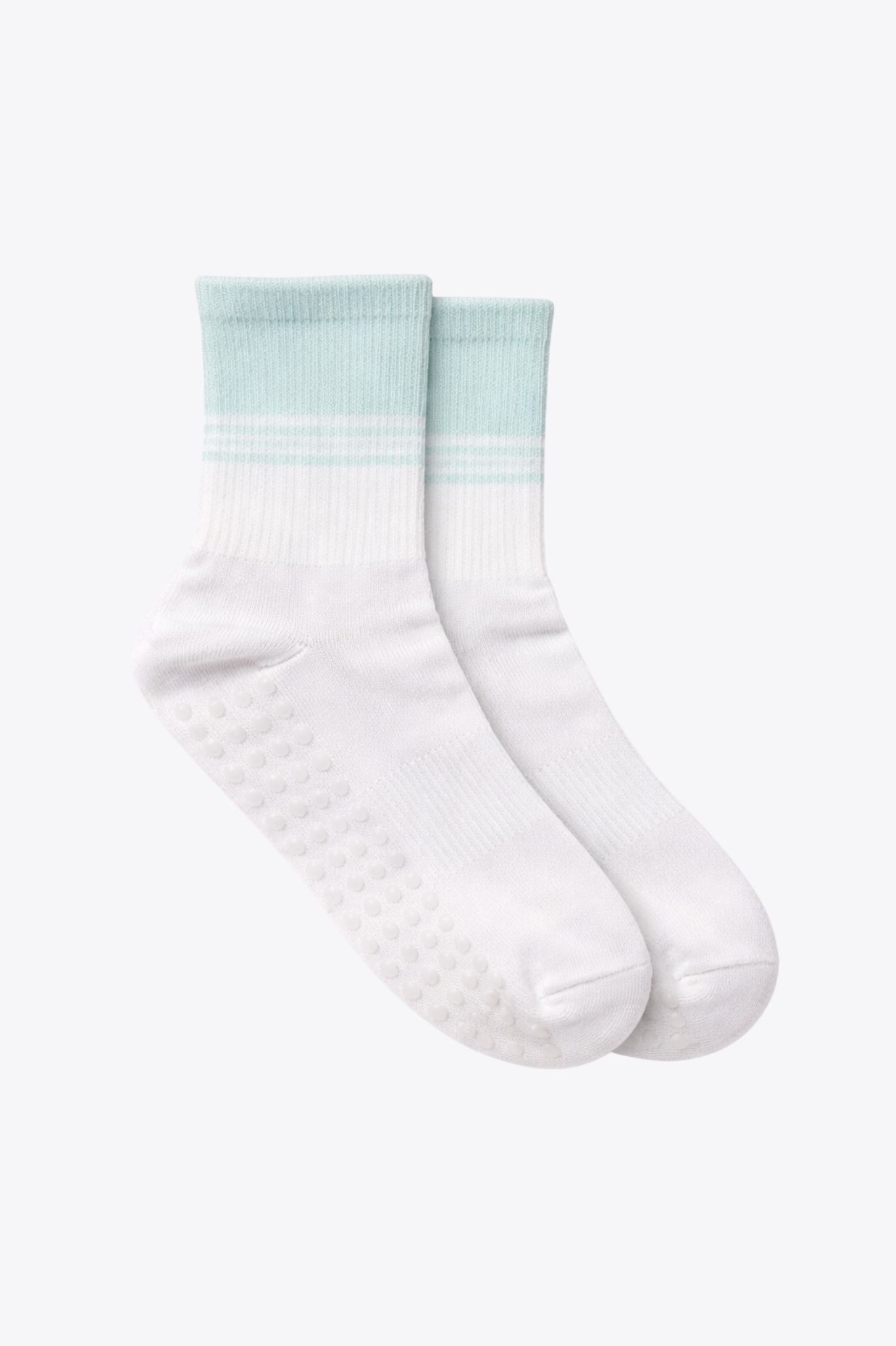 CHAUSSETTES crème & vert clair