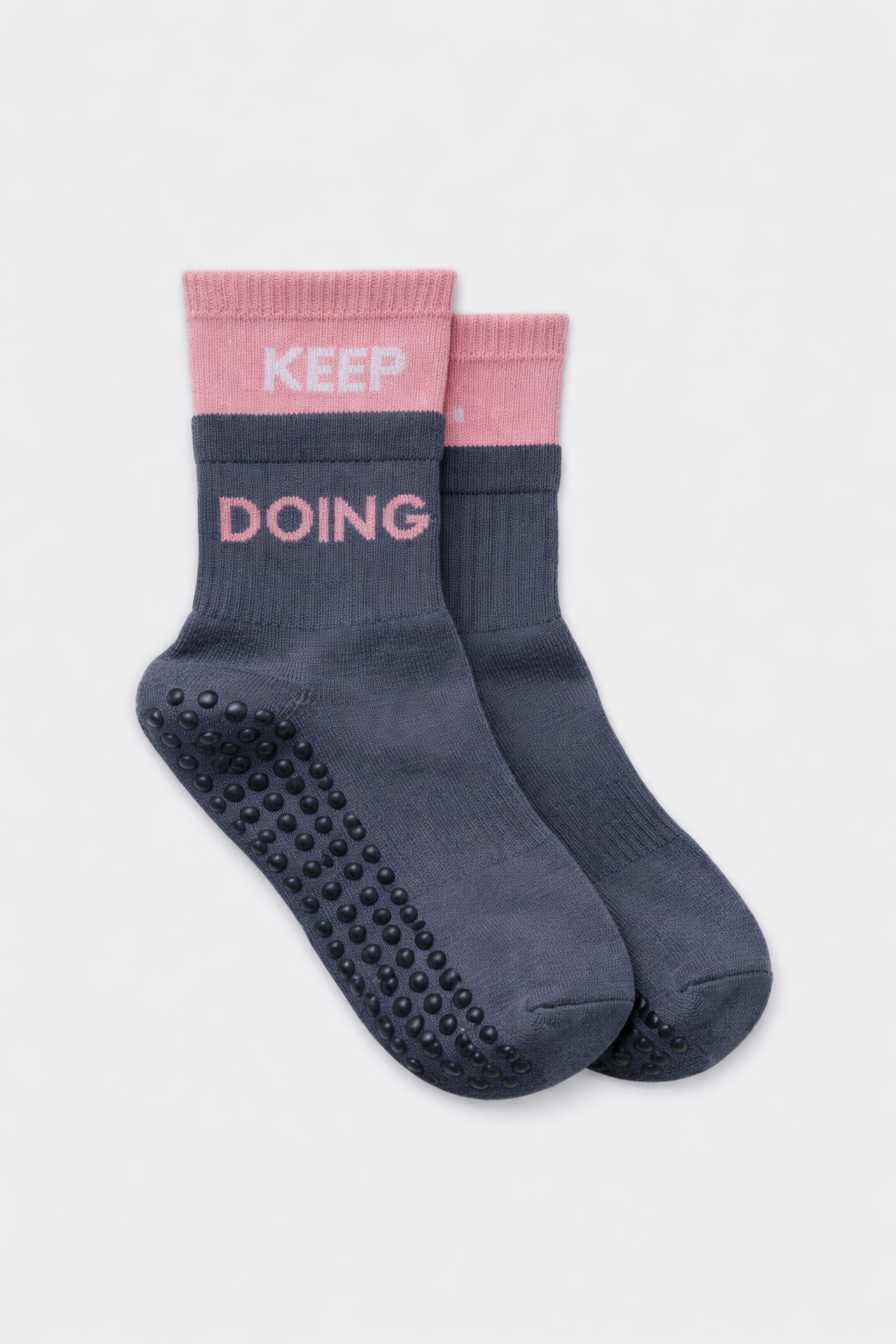 CHAUSSETTES grises & roses