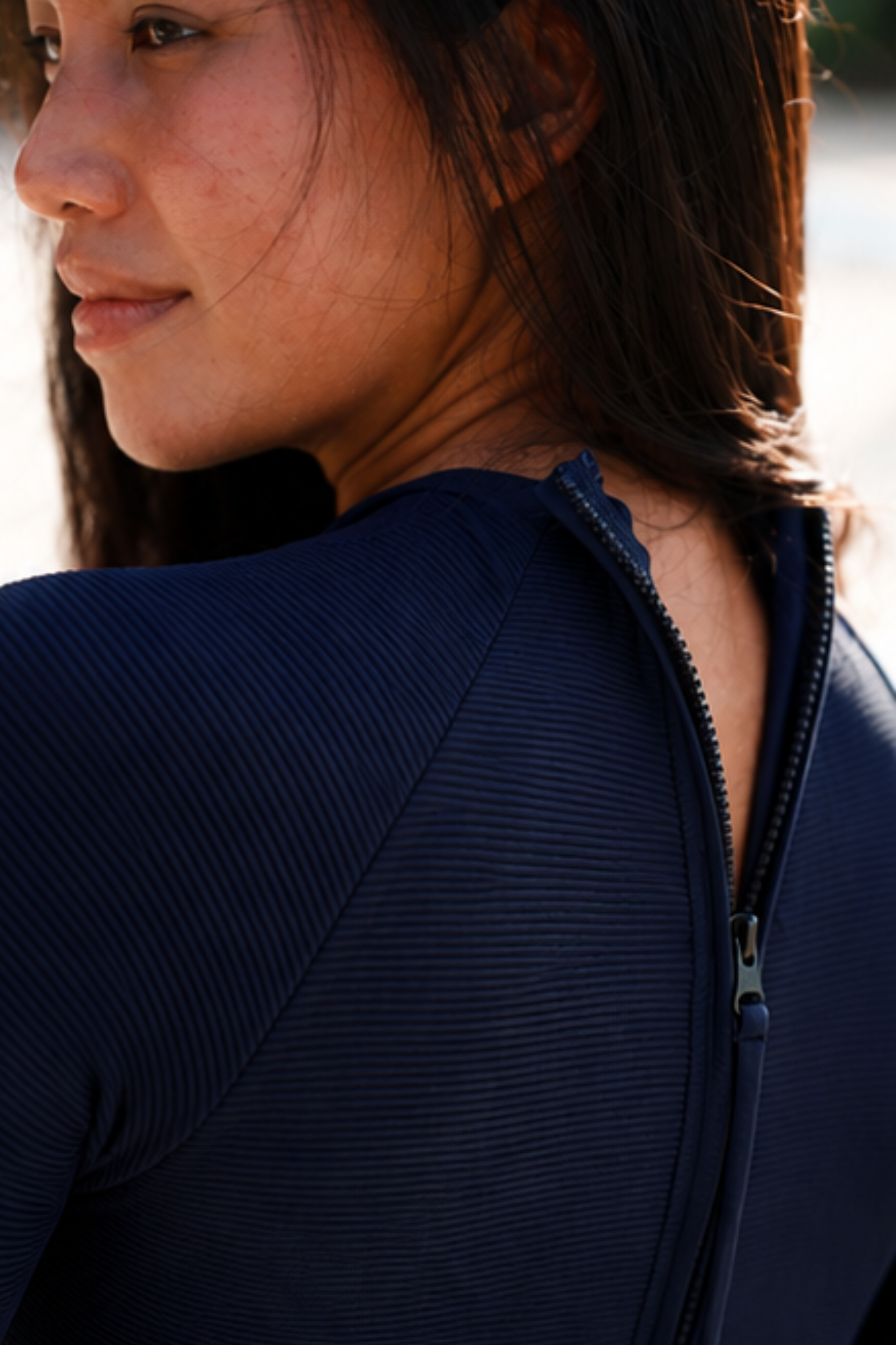 Navy and beige Billie jumpsuit