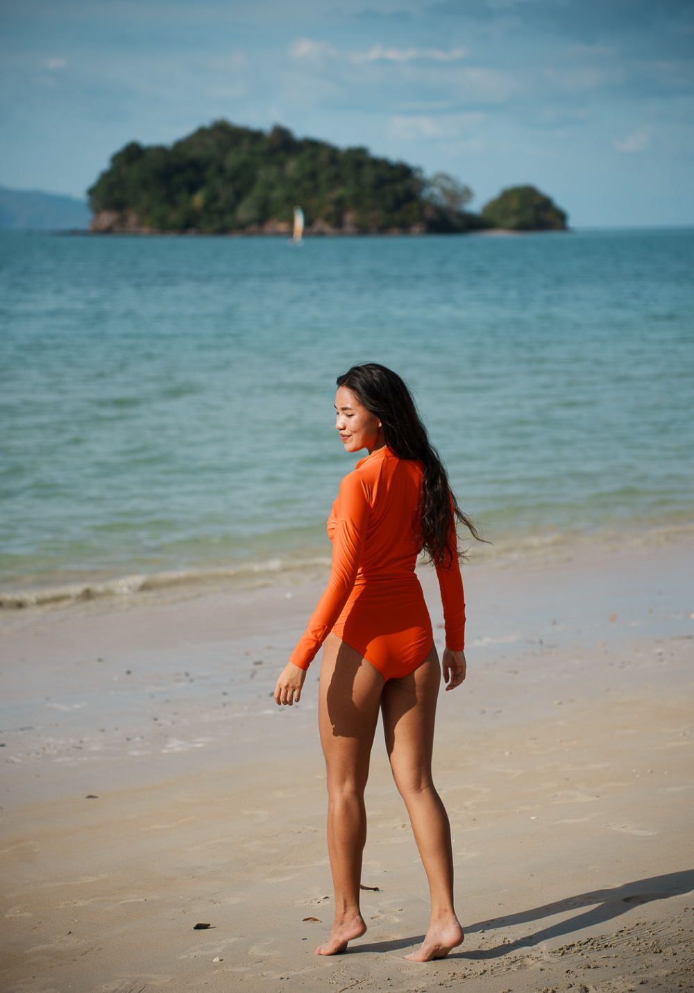 Orange LEO JUMPSUIT