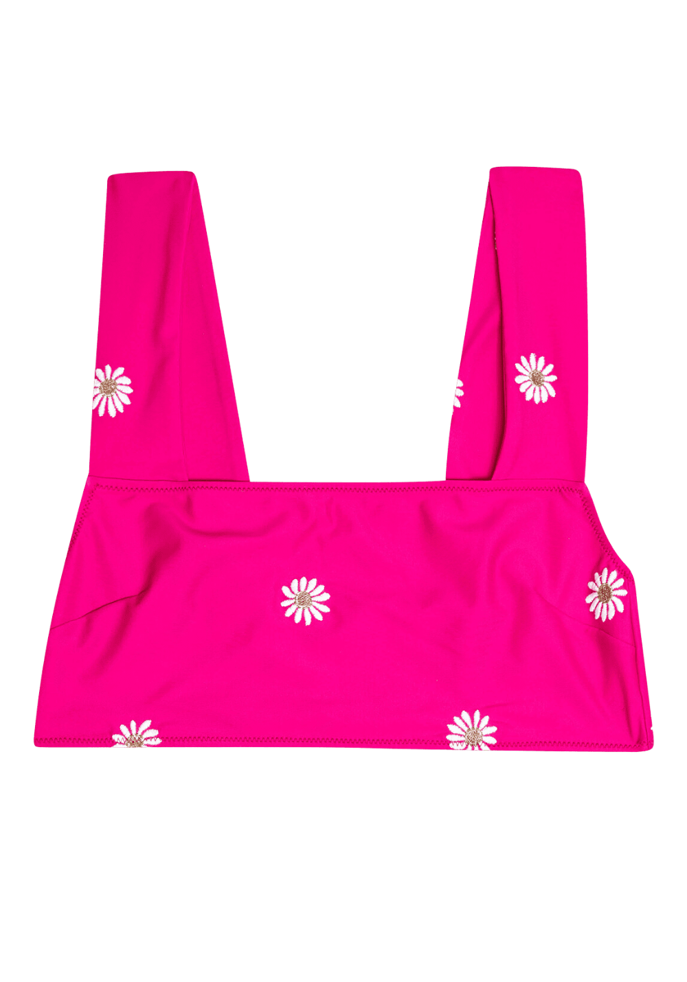 TWO PIECE TOP NAVY EMBROIDERED Rose embroidered