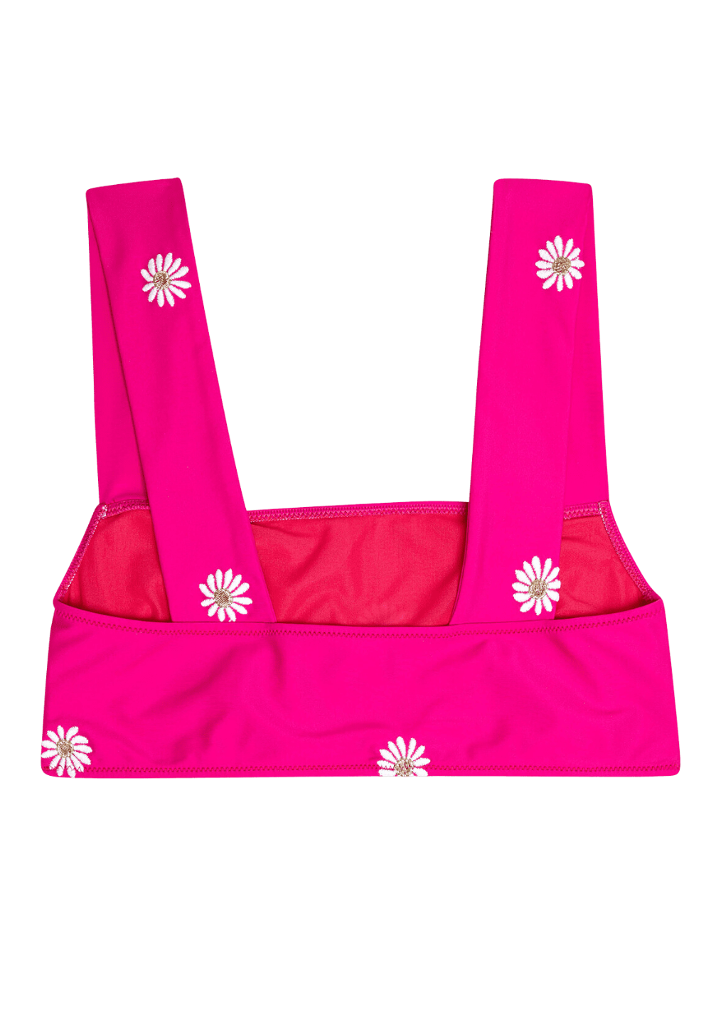 TWO PIECE TOP NAVY EMBROIDERED Rose embroidered