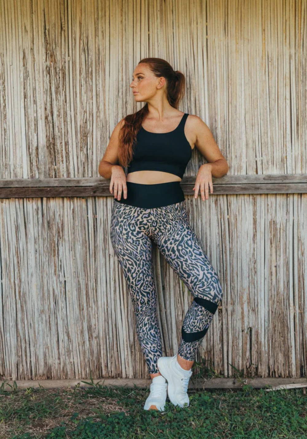 CLAIRE LEGGINGS Chakra beige and purple