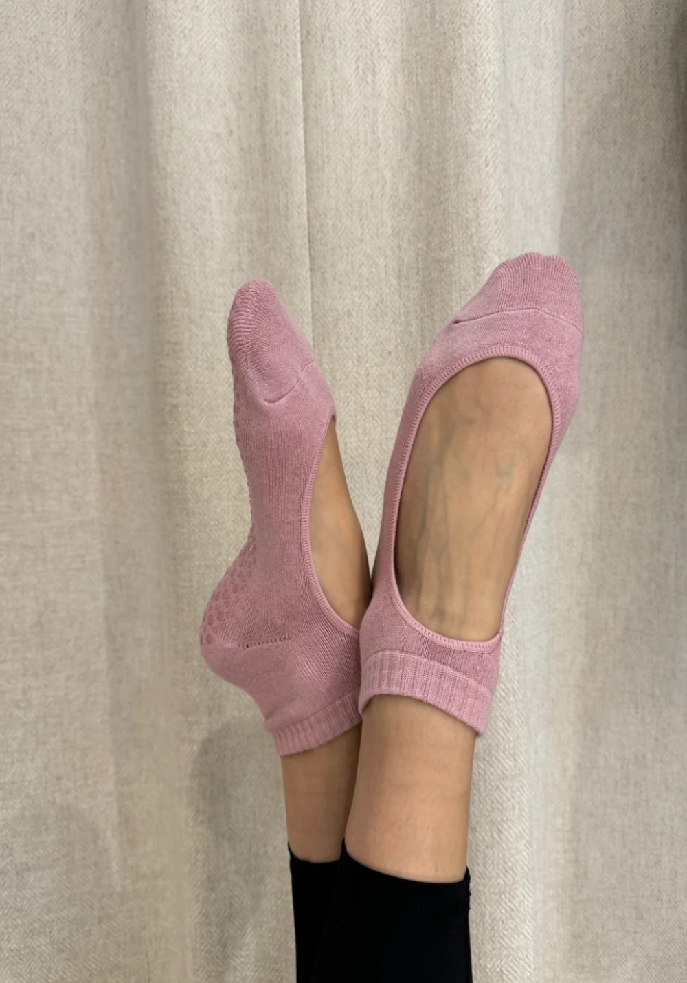 CHAUSSETTES BALLERINES roses