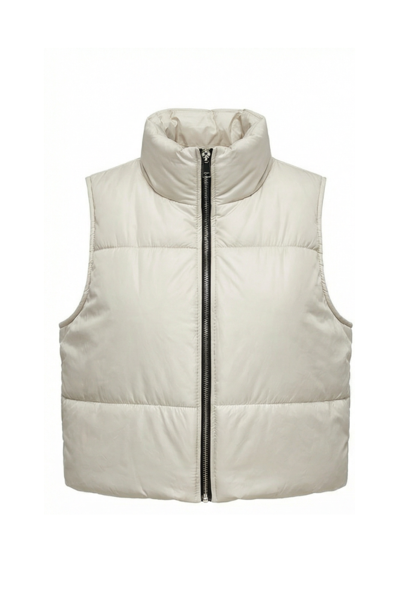 White sleeveless down jacket