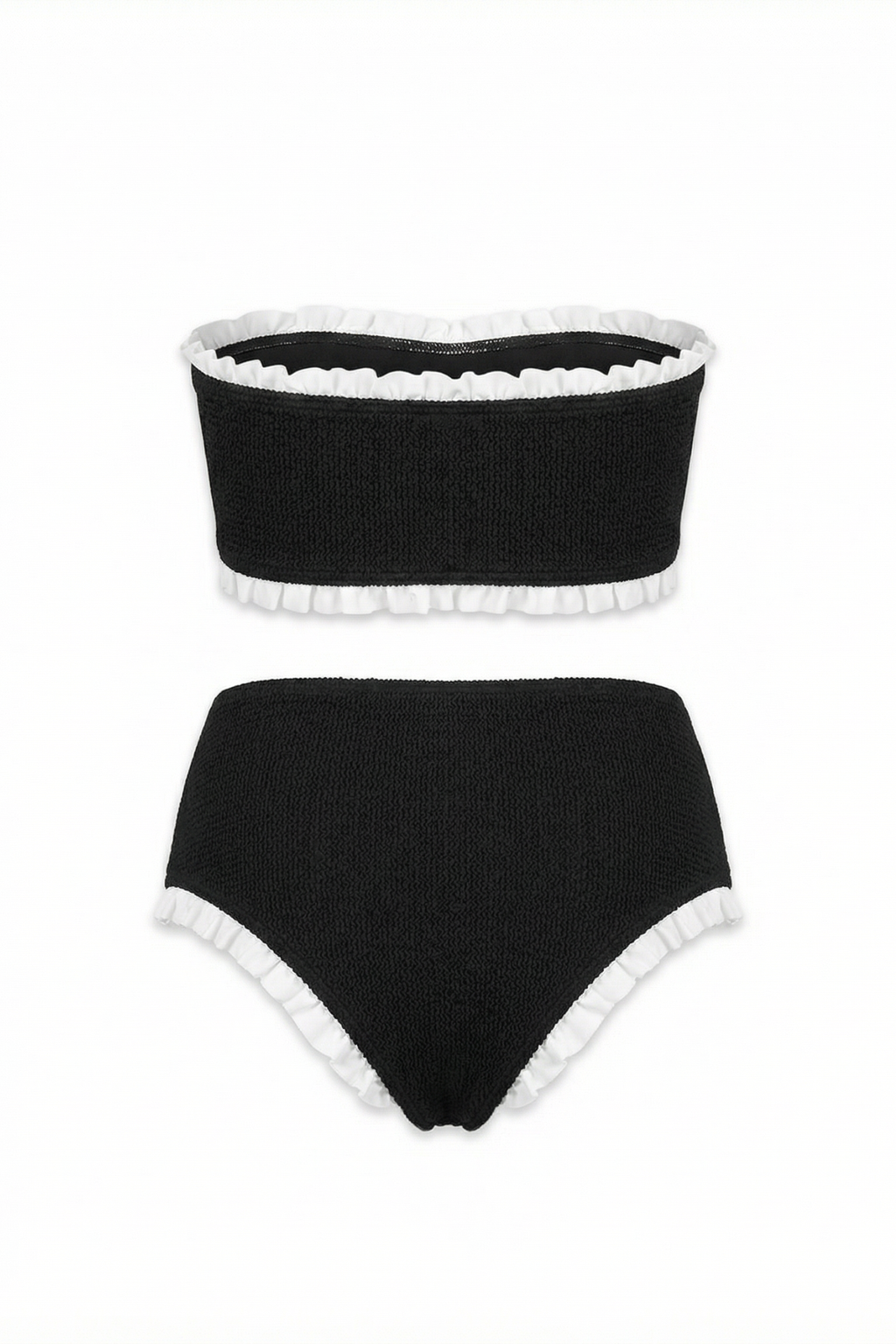 Maillot DEUX PIÈCES POMME - Noir et blanc