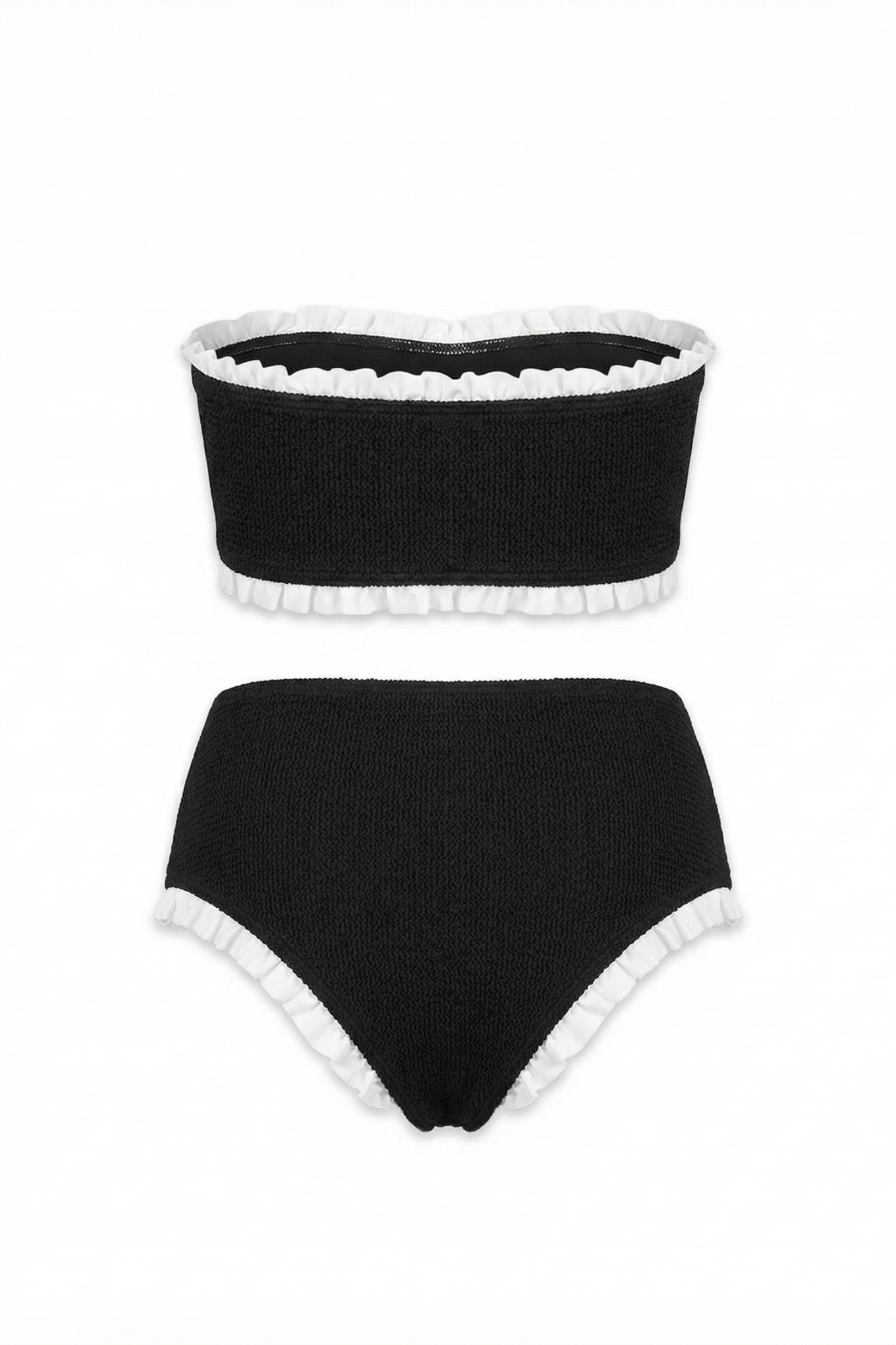 Maillot DEUX PIÈCES POMME - Noir et blanc