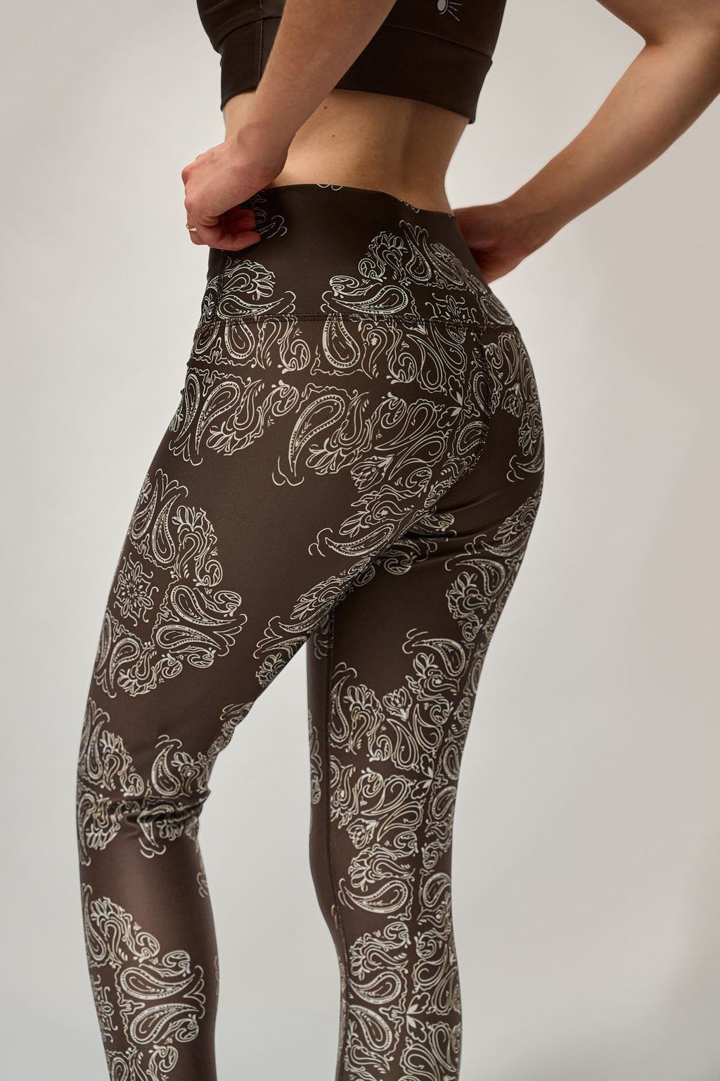 Legging VANILLE - bandana marron (pré commande)
