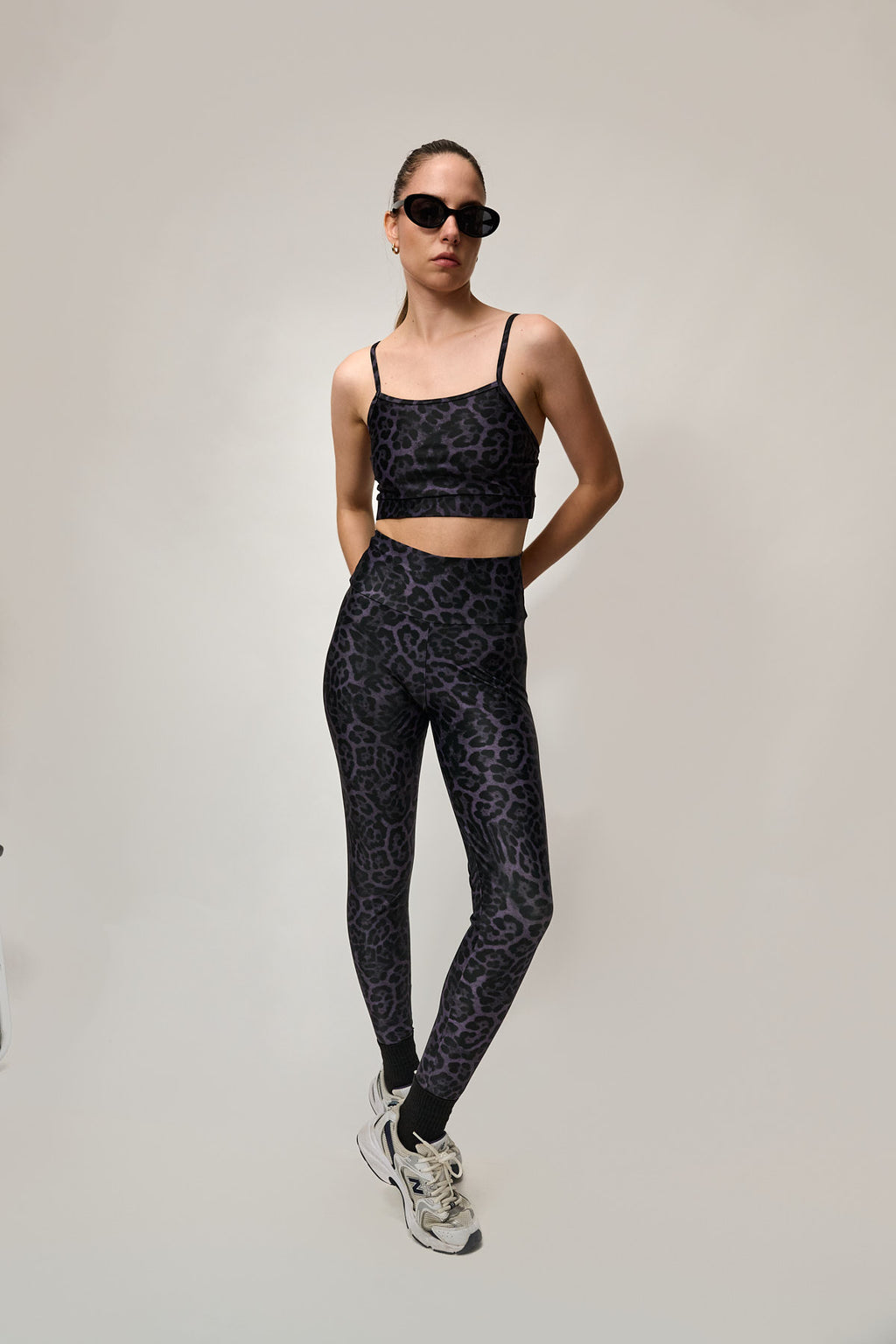 Legging AZALÉE - Panthère violet