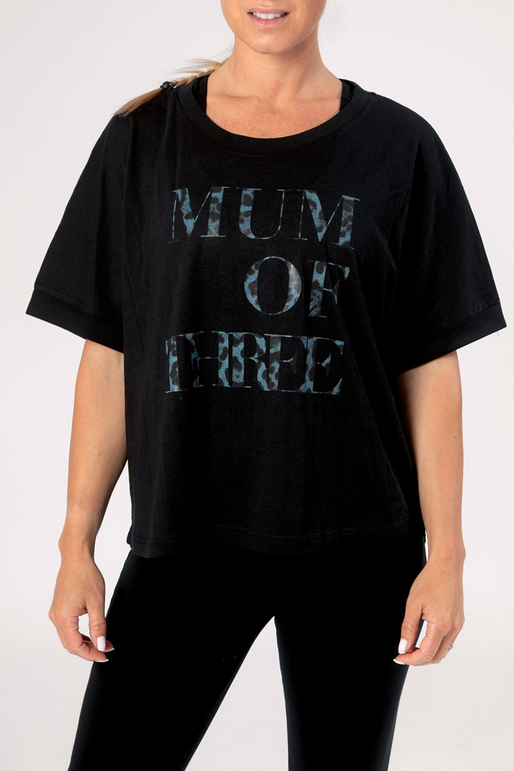 MUM OF T-SHIRT Black and blue