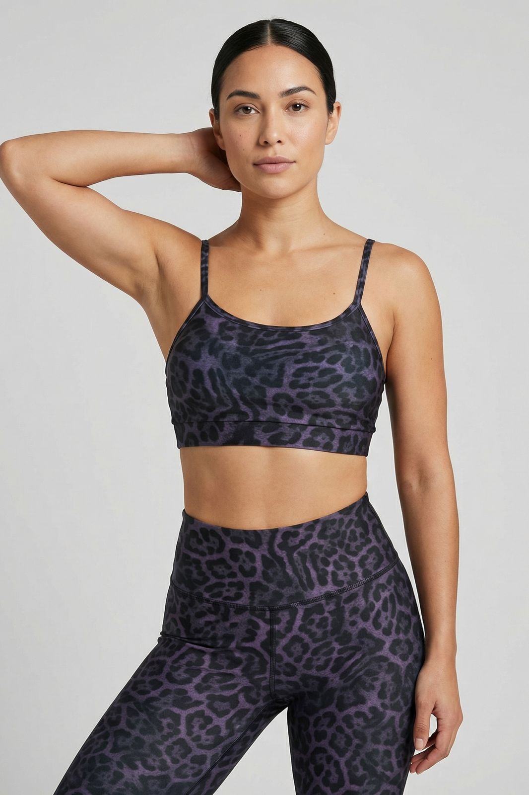 Legging Azalée panthère violet