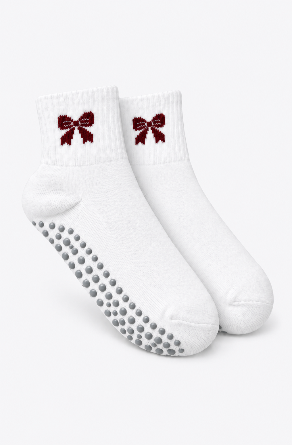CHAUSSETTES blanches & bordeaux